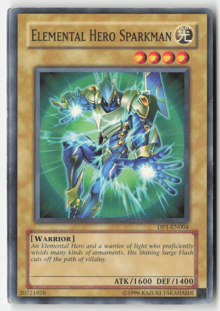 Elemental HERO Sparkman DP1-EN004 Unlimited Common Moderately Played