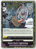 Gum-Gum Lightning (Pirate Foil) OP09-077 Foil Uncommon Lightly Played