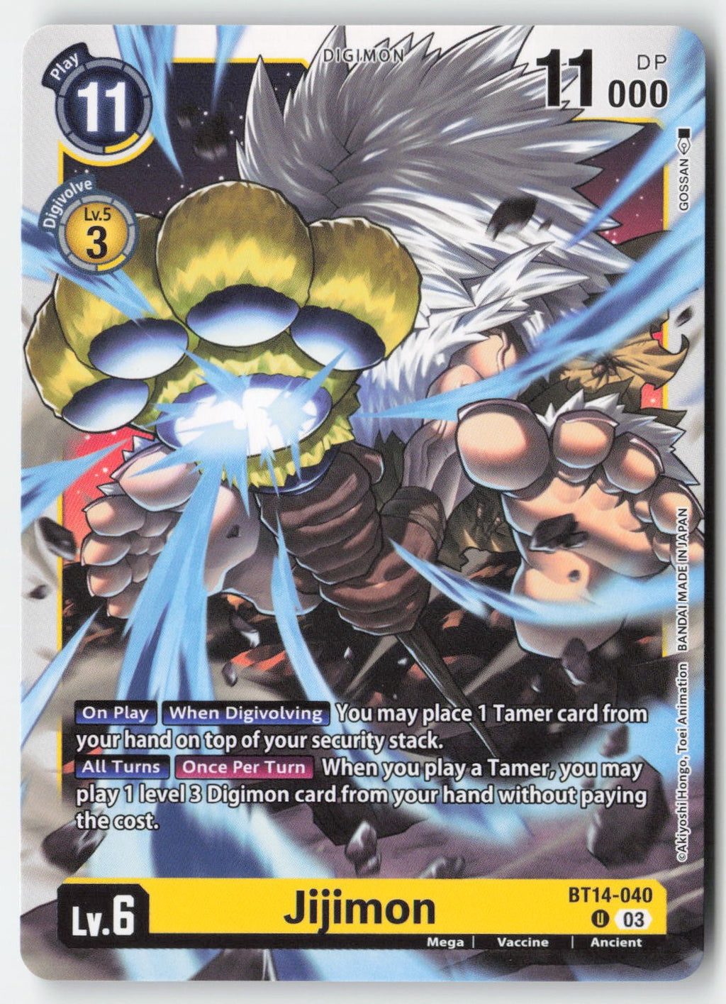 Jijimon BT14-040 Normal Uncommon Lightly Played