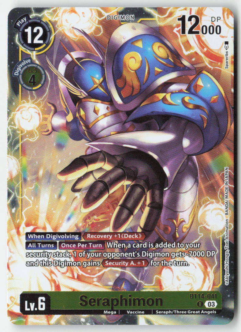 Seraphimon BT14-041 Foil Rare Near Mint