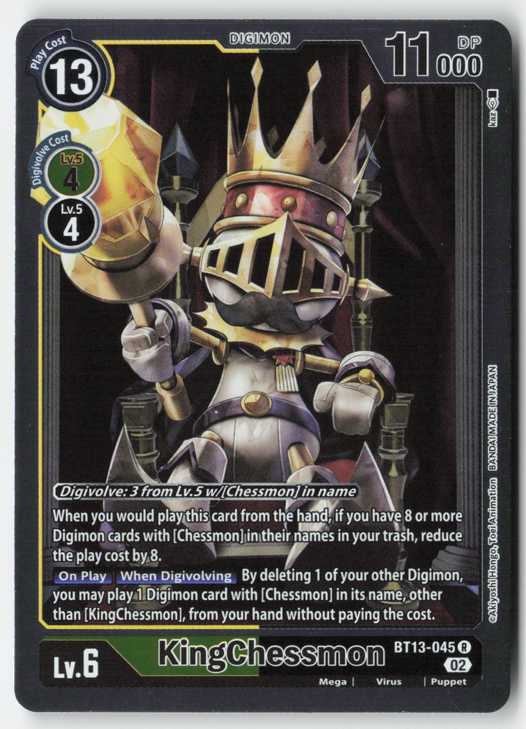 KingChessmon BT13-045 Foil Rare Lightly Played