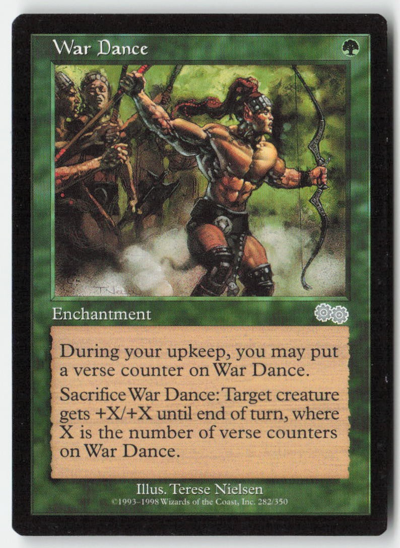 War Dance USG 282 Uncommon Moderately Played, Front