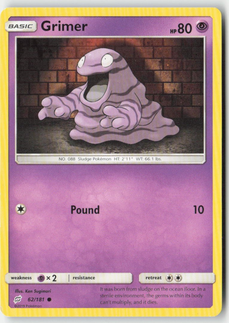 Grimer 62/181 Regular Team Up Moderately Played