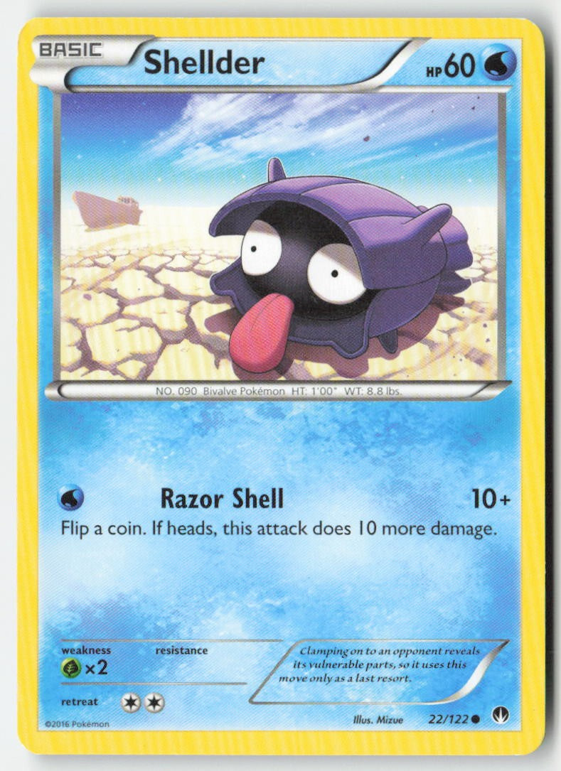 Shellder 22/122 Regular BREAKpoint Moderately Played