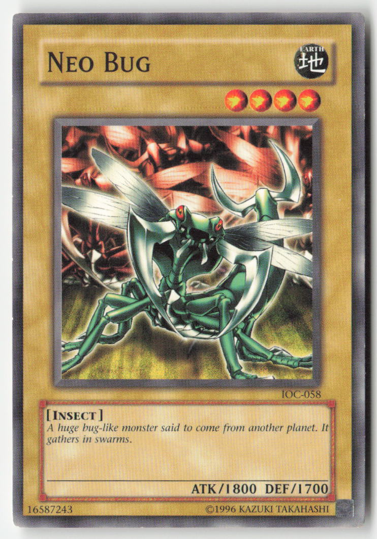 Neo Bug IOC-058 Unlimited Common Moderately Played, Front