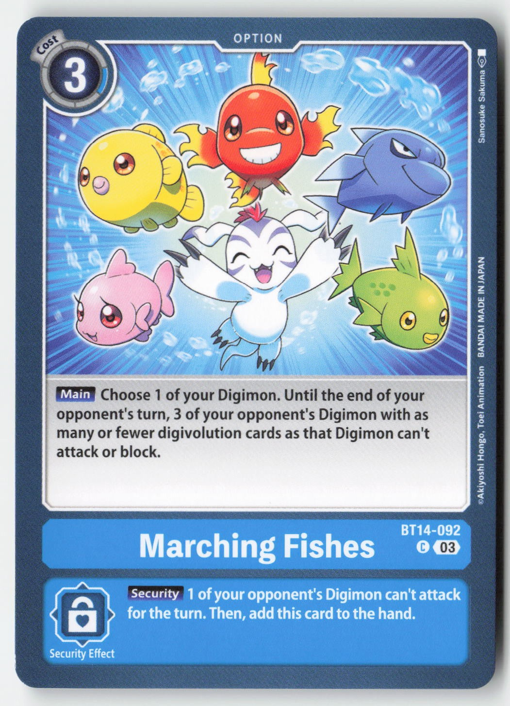 Marching Fishes BT14-092 Normal Common Lightly Played