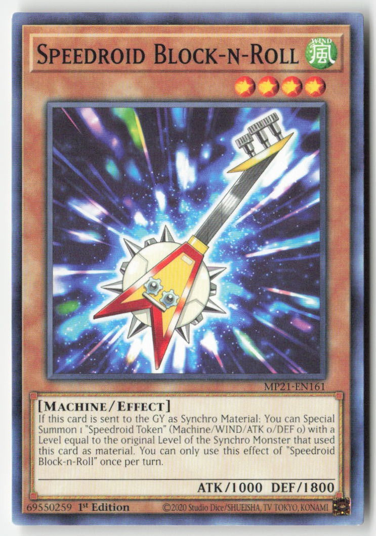 Speedroid Block-n-Roll MP21-EN161 1st Edition Common Moderately Played