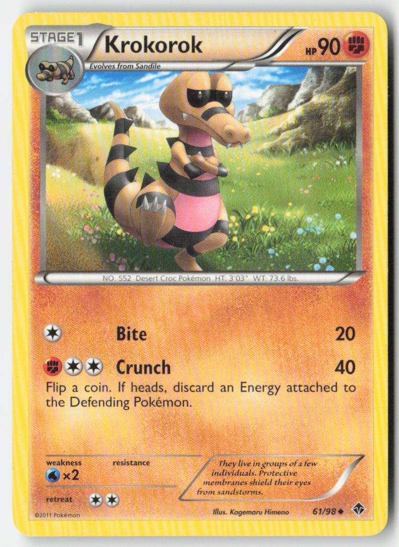 Krokorok 61/98 Regular Emerging Powers Moderately Played, Front