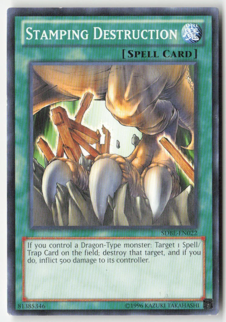 Stamping Destruction SDBE-EN022 Unlimited Common Moderately Played