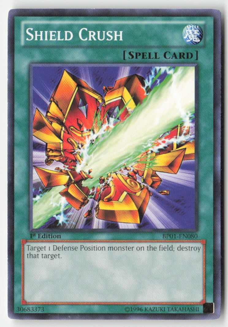 Shield Crush BP01-EN080 1st Edition Common Moderately Played