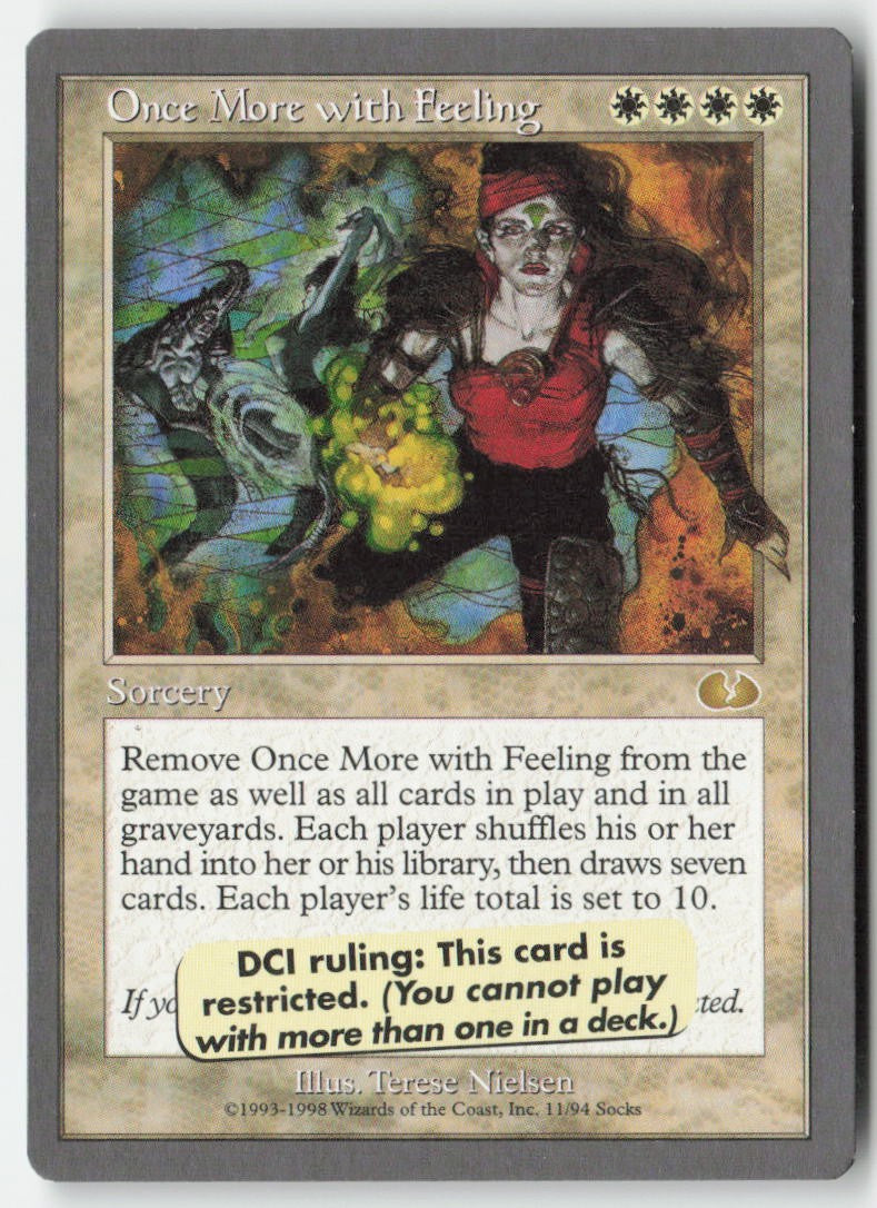 Once More with Feeling UGL 11 Rare Moderately Played