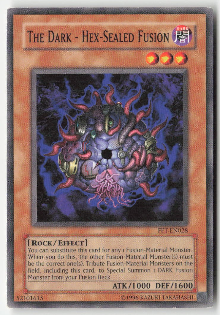The Dark - Hex-Sealed Fusion FET-EN028 Unlimited Common Moderately Played, Front