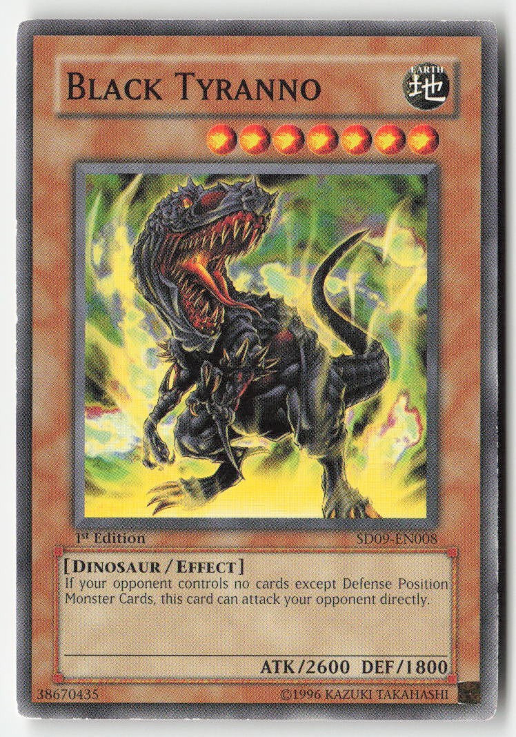 Black Tyranno SD09-EN008 1st Edition Common Moderately Played, Front