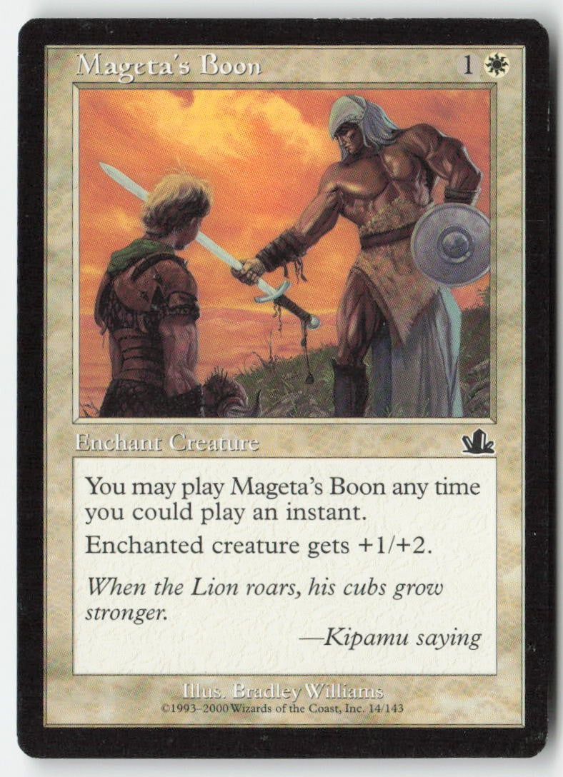 Mageta's Boon PCY 14 Common Moderately Played