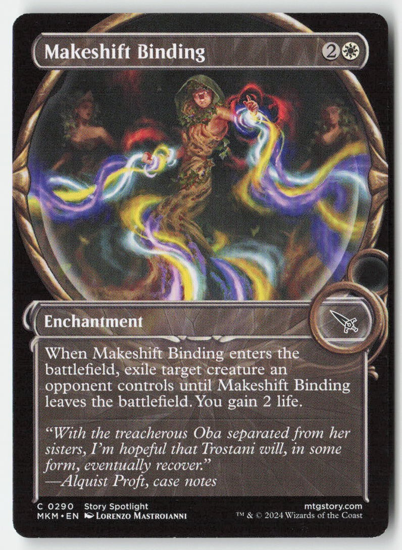 Makeshift Binding MKM 290 Common Moderately Played, Front