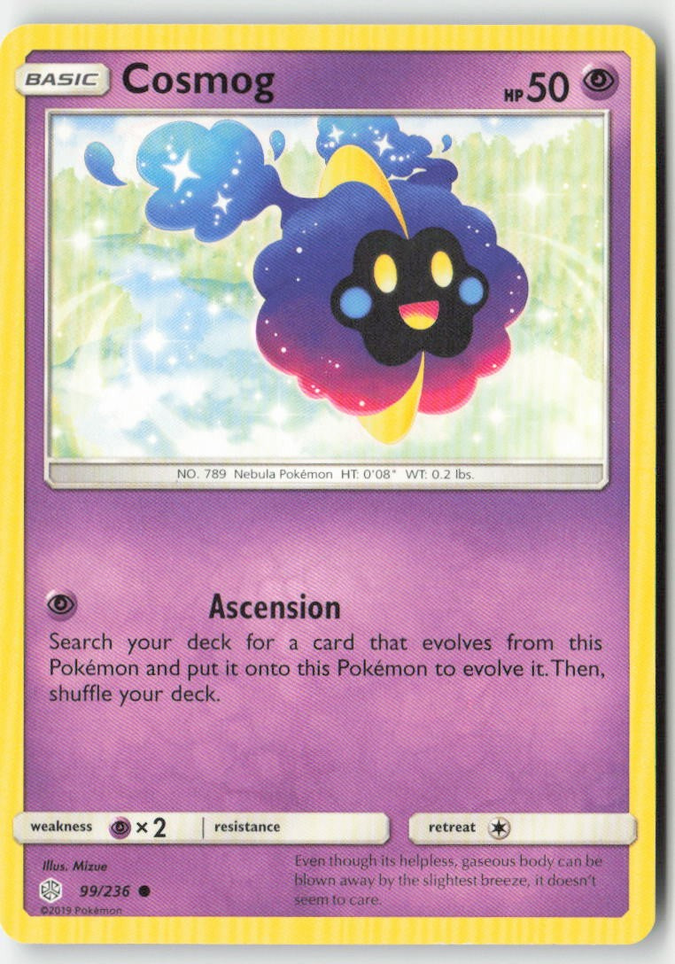 Cosmog 99/236 Regular Cosmic Eclipse Moderately Played