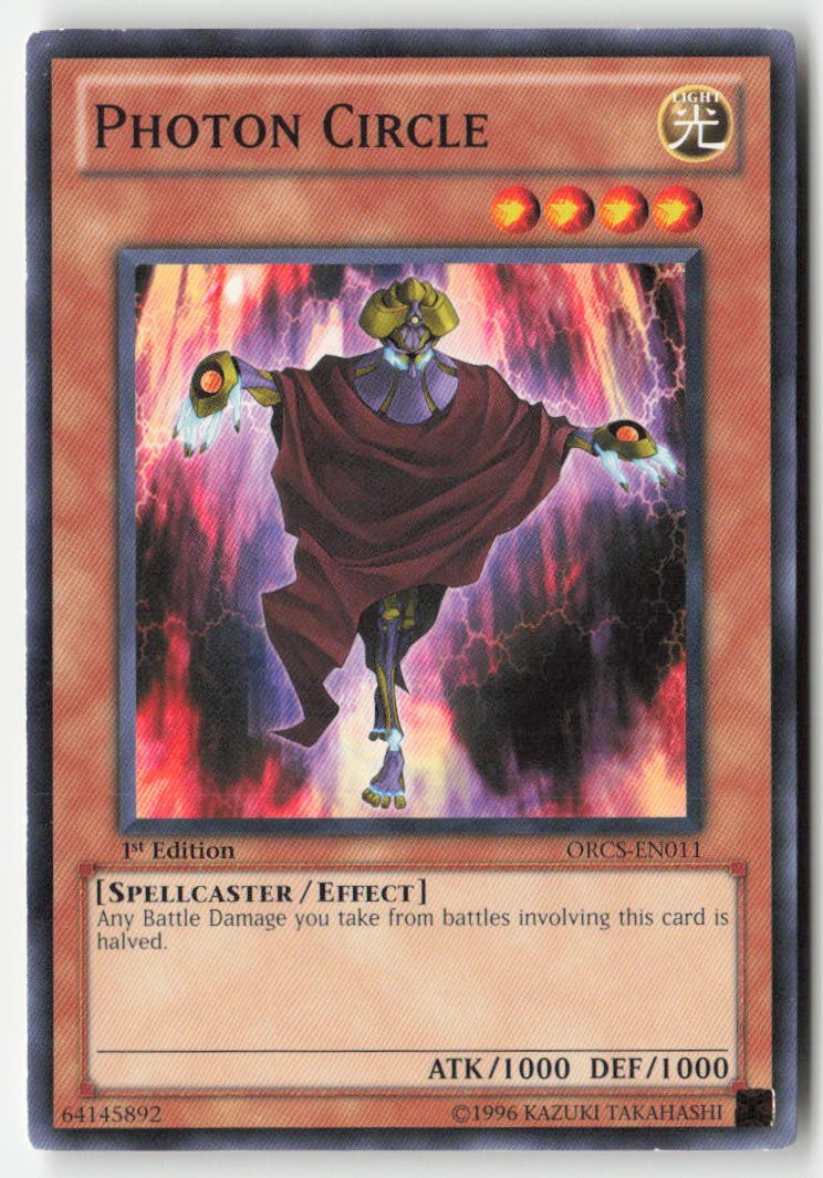 Photon Circle ORCS-EN011 1st Edition Common Moderately Played, Front