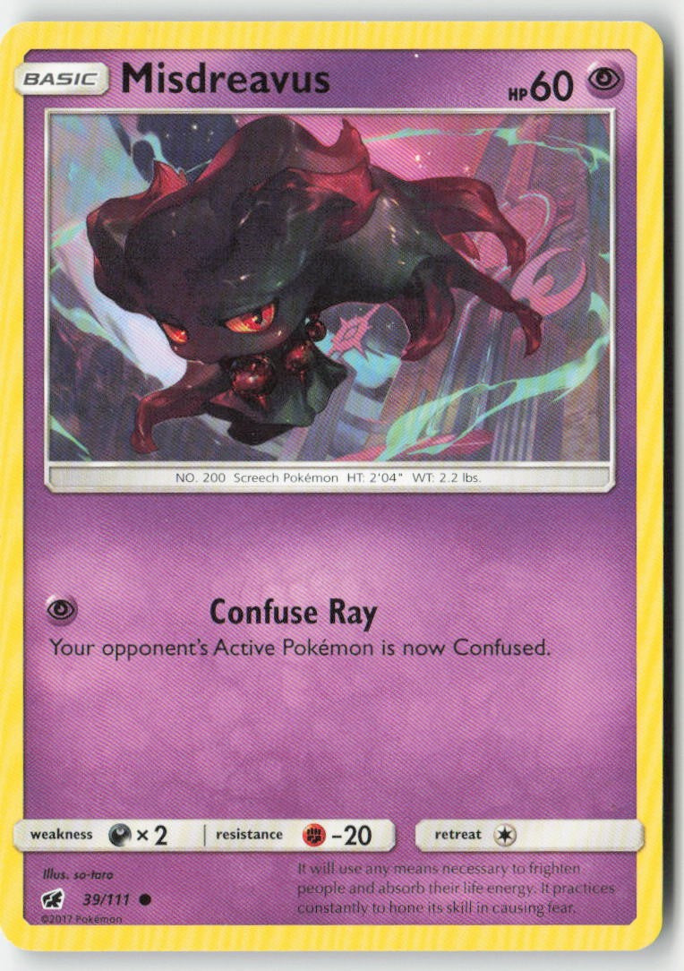 Misdreavus 39/111 Regular Crimson Invasion Moderately Played