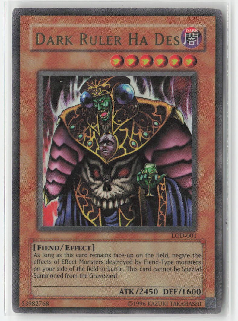 Dark Ruler Ha Des LOD-001 Unlimited Ultra Rare Moderately Played