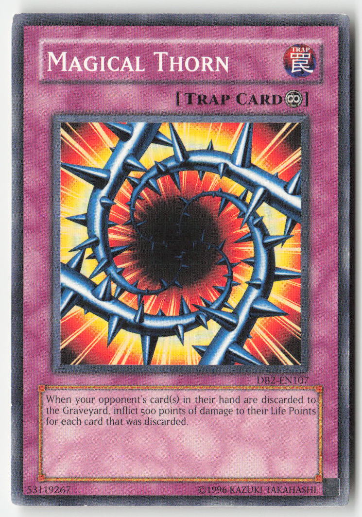 Magical Thorn DB2-EN107 Unlimited Common Moderately Played, Front