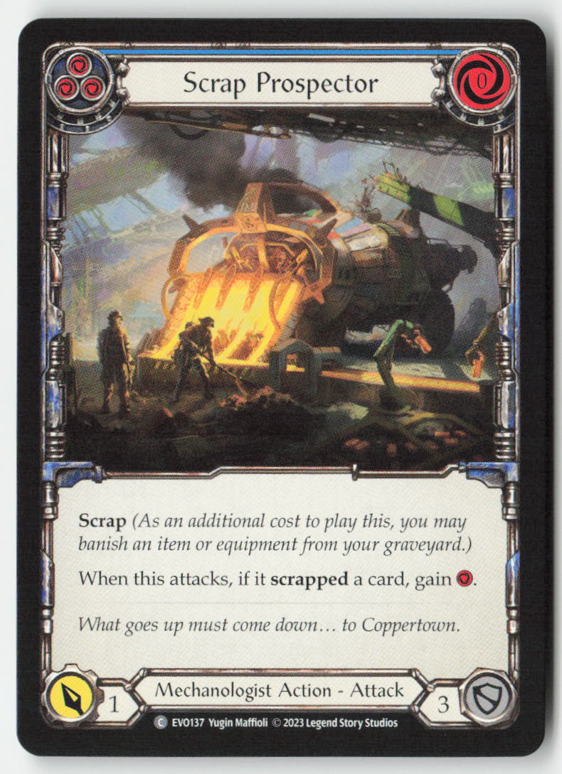 Scrap Prospector (Blue) #EVO137 - Bright Lights - Flesh and Blood - Common - Near Mint, Front