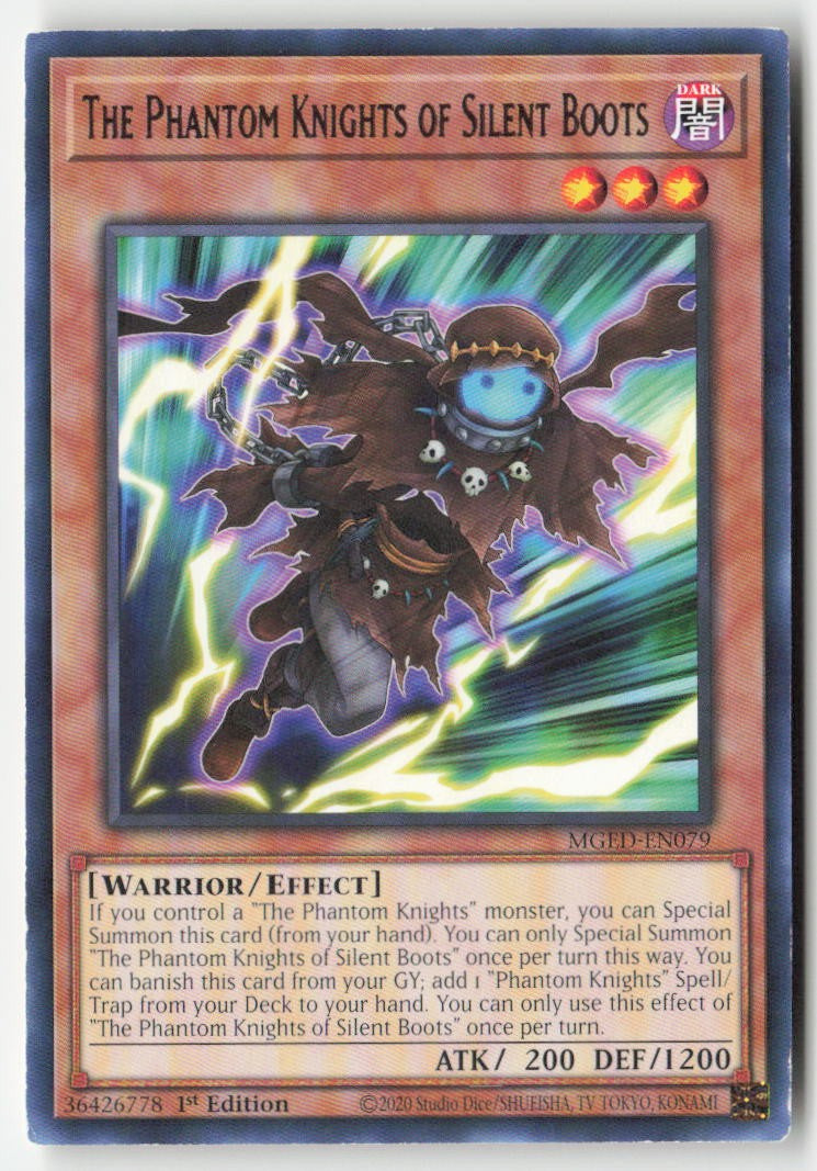 The Phantom Knights of Silent Boots MGED-EN079 1st Edition Rare Moderately Played, Front