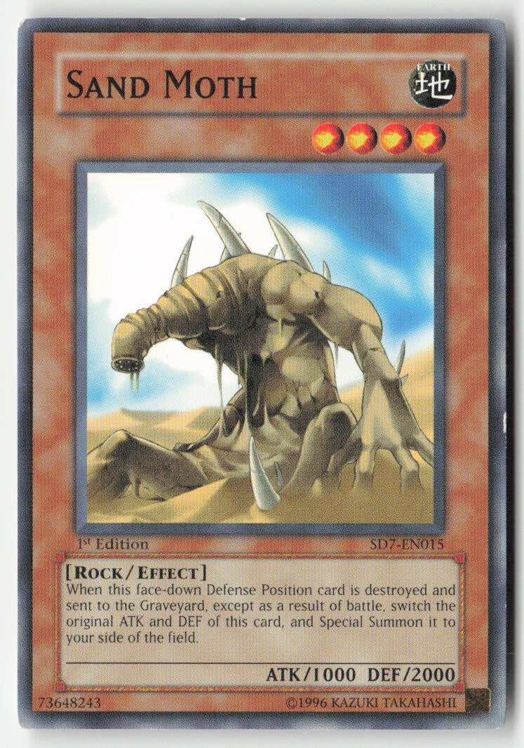 Sand Moth SD7-EN015 1st Edition Common Moderately Played, Front