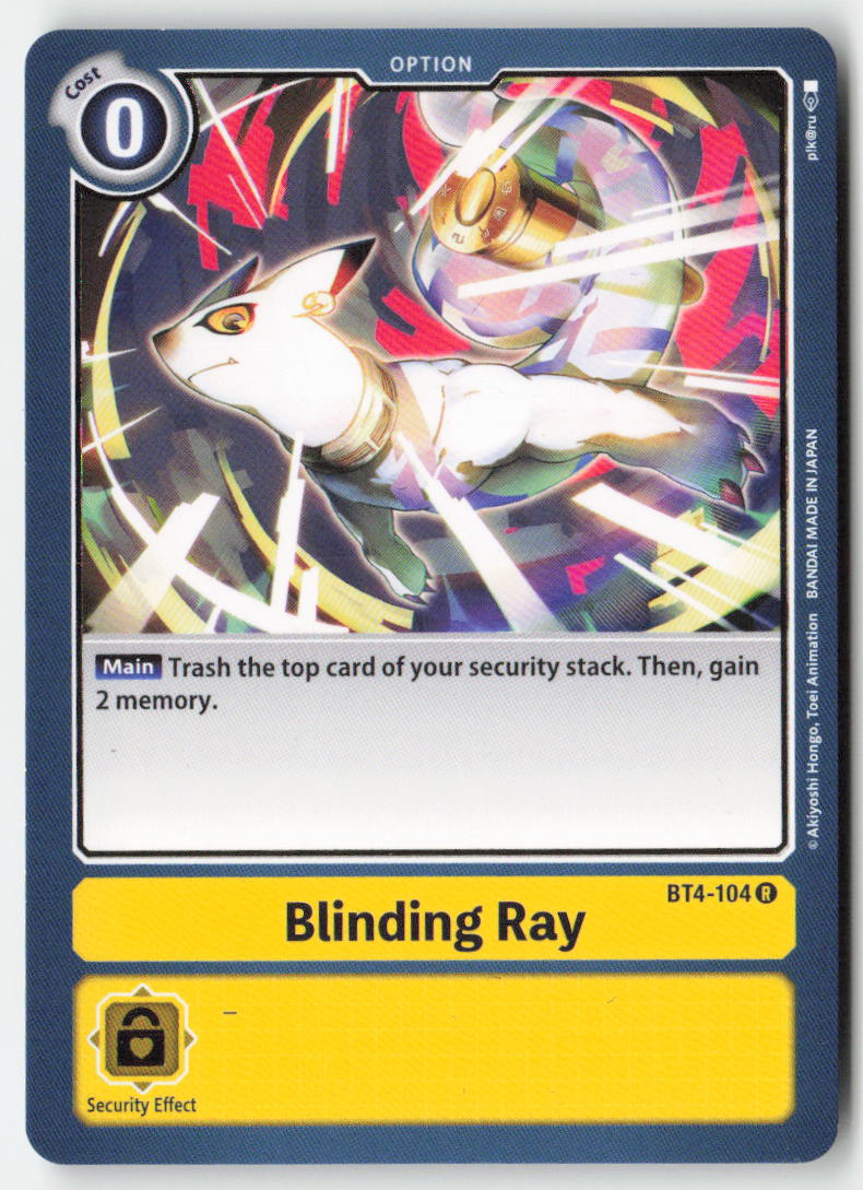 Blinding Ray BT4-104 Normal Rare Near Mint