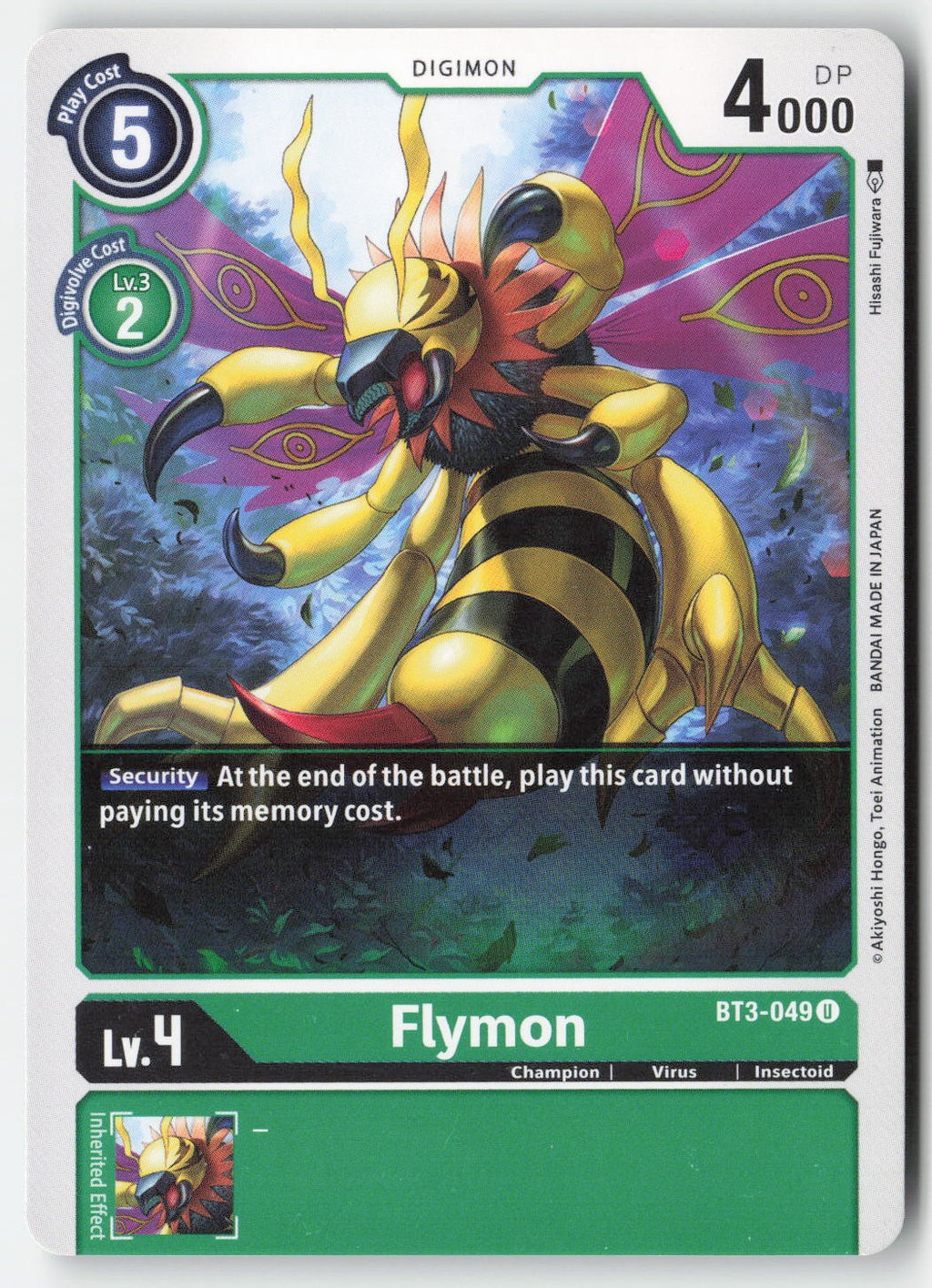 Flymon BT3-049 Normal Uncommon Lightly Played