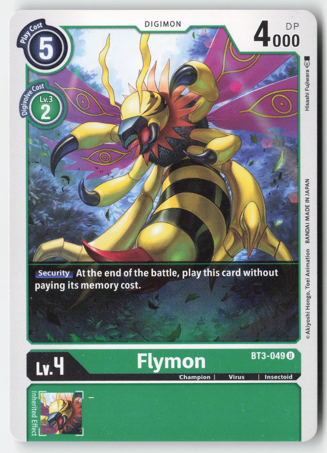 Flymon BT3-049 Normal Uncommon Lightly Played