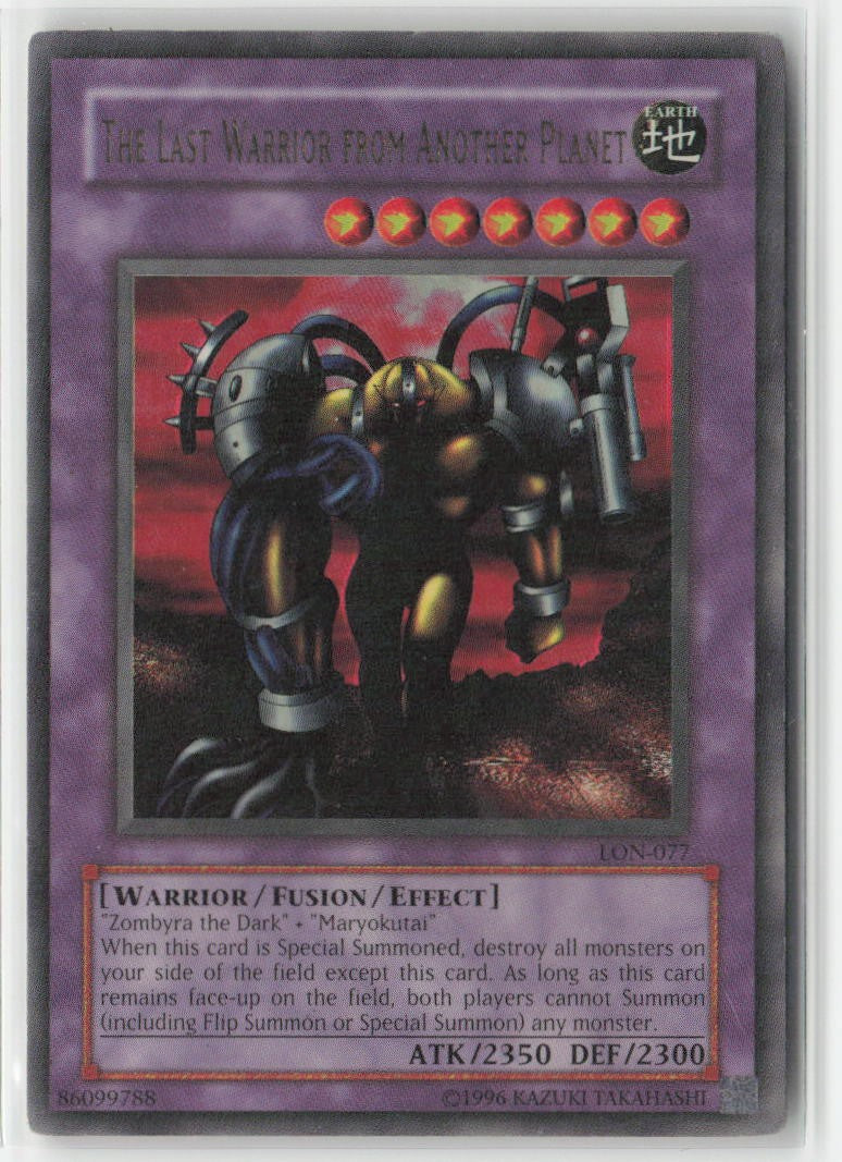 The Last Warrior from Another Planet LON-077 Unlimited Ultra Rare Heavily Played