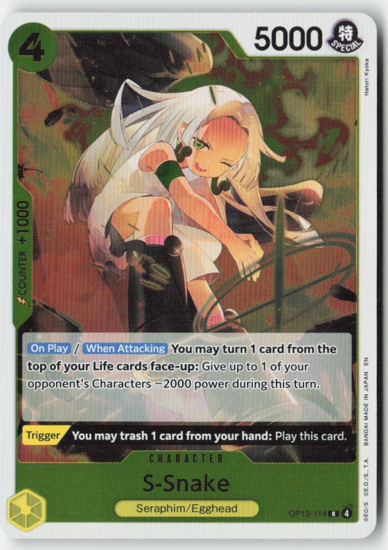 S-Snake OP13-114 Foil Rare Lightly Played