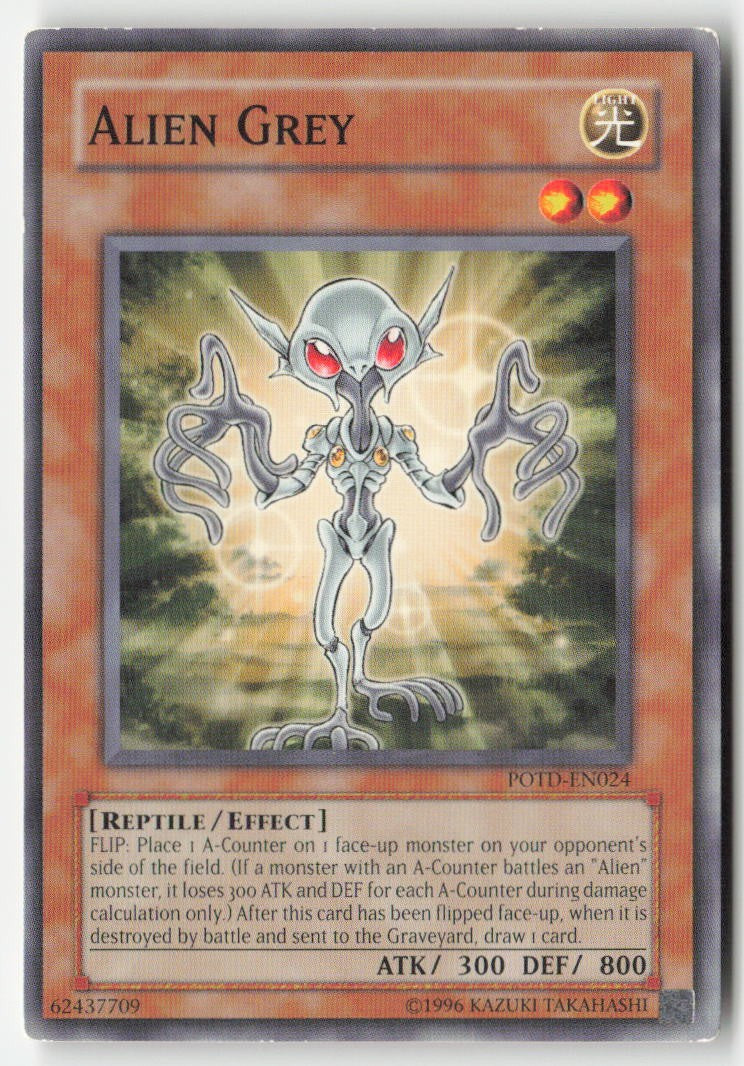 Alien Grey POTD-EN024 Unlimited Common Moderately Played