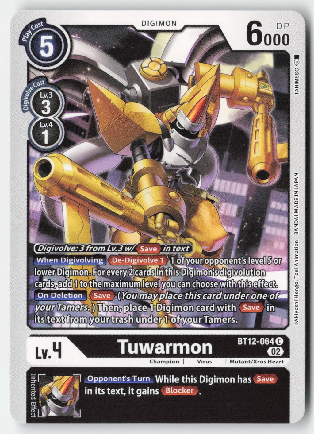 Tuwarmon BT12-064 Normal Common Lightly Played