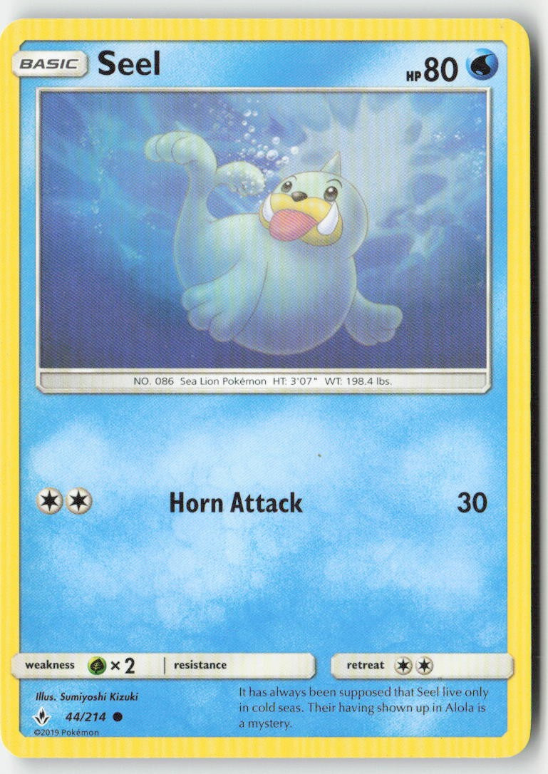 Seel 44/214 Regular Unbroken Bonds Moderately Played, Front