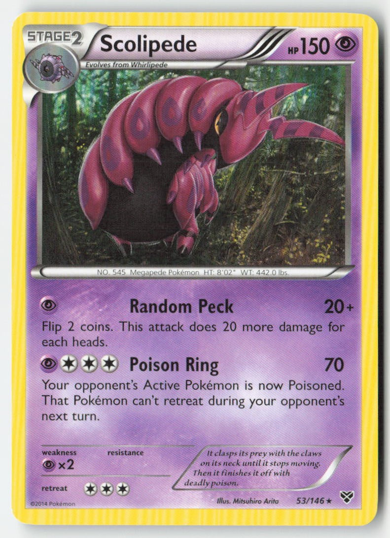 Scolipede 53/146 Regular XY Moderately Played