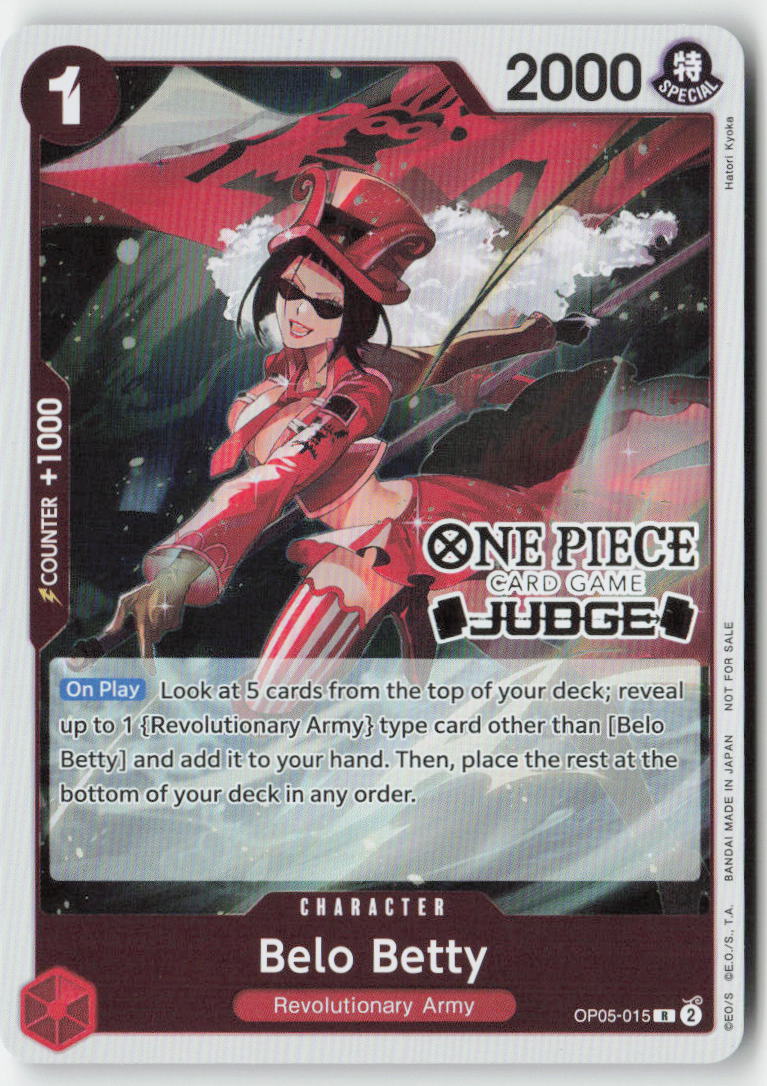 Belo Betty (Judge Pack Vol. 3) OP05-015 Foil Rare Lightly Played, Front