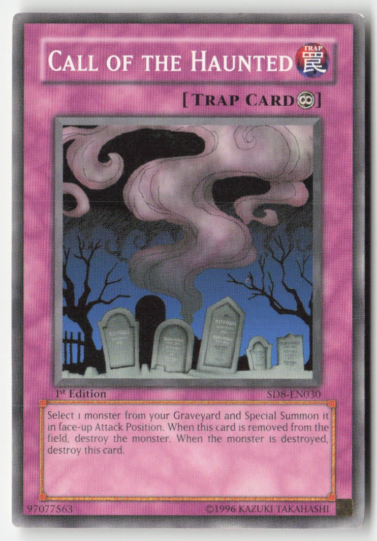 Call of the Haunted SD8-EN030 1st Edition Common Moderately Played, Front