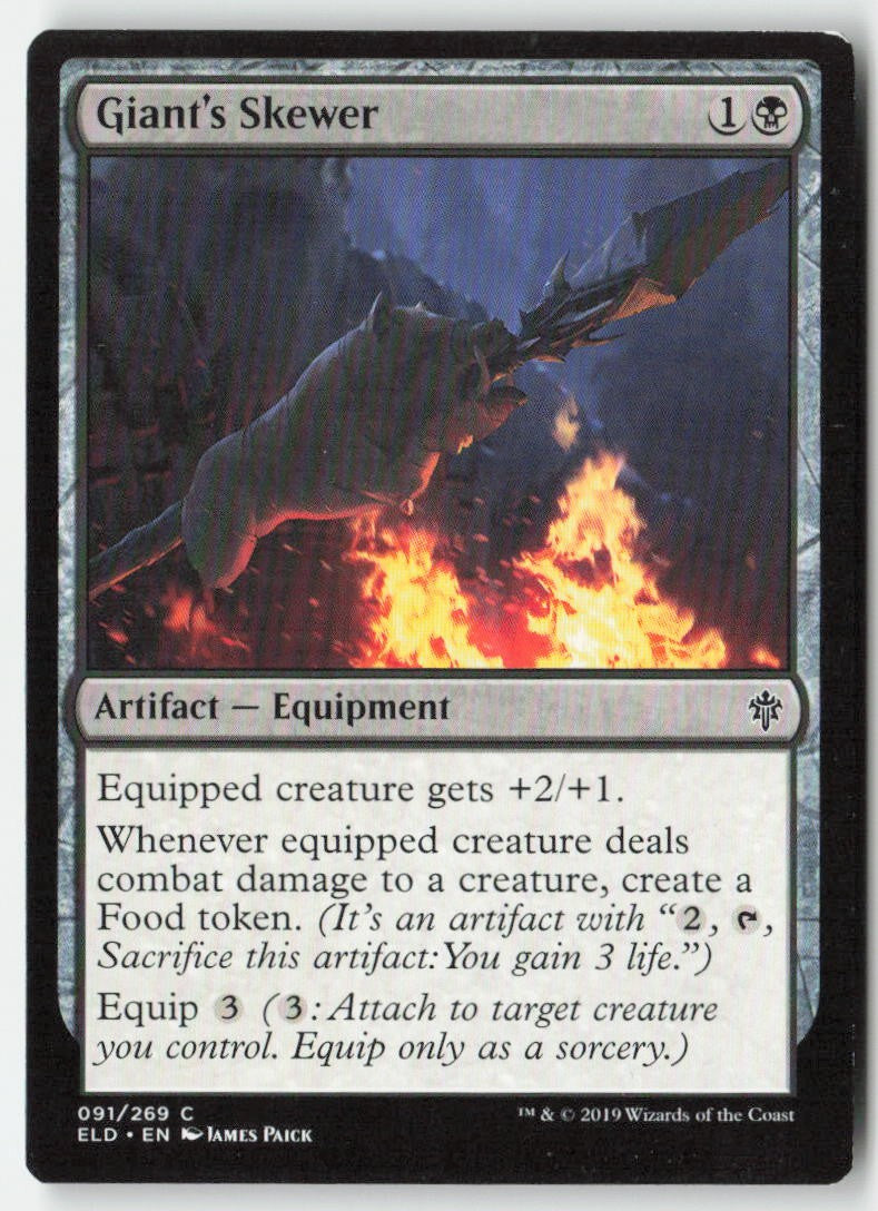 Giant's Skewer ELD 91 Common Moderately Played