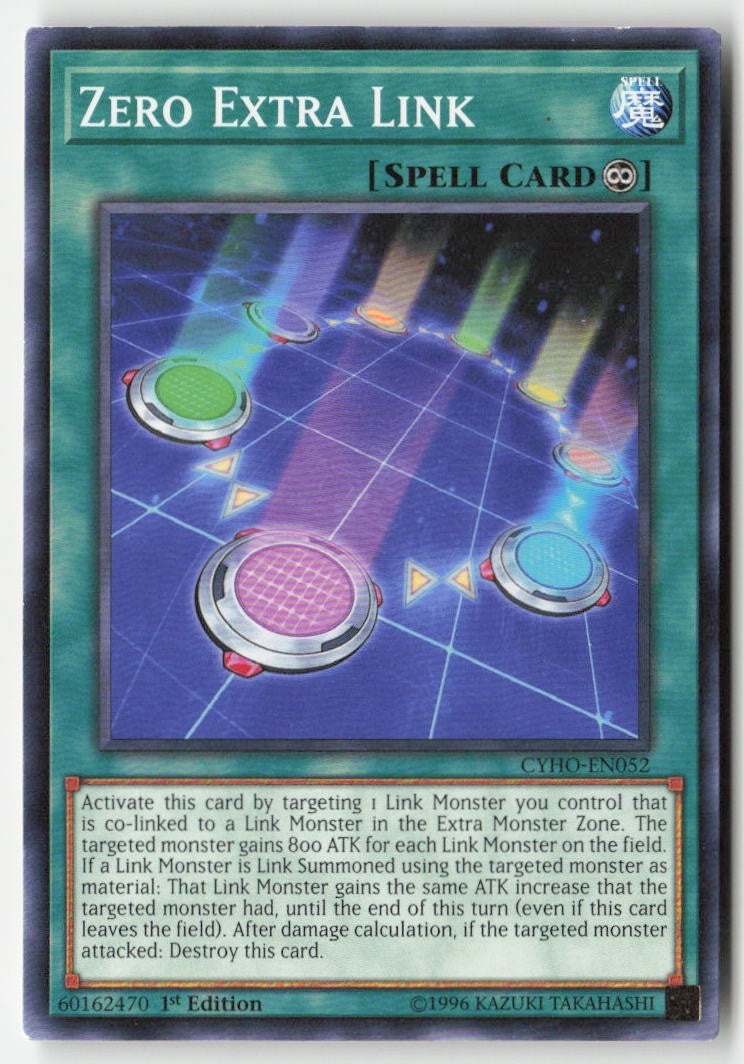 Zero Extra Link CYHO-EN052 1st Edition Common Moderately Played