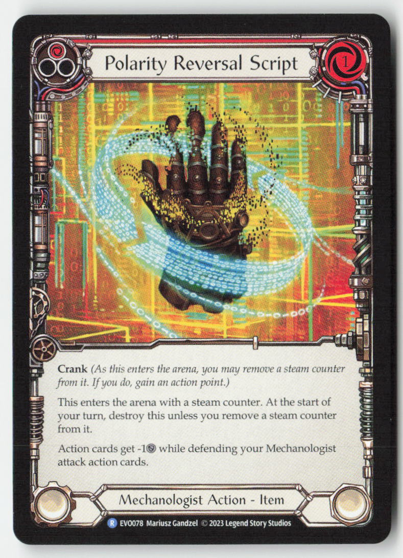 Polarity Reversal Script #EVO078 - Bright Lights - Flesh and Blood - Rare - Near Mint