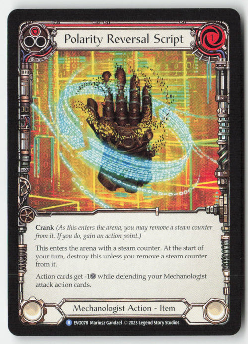 Polarity Reversal Script #EVO078 - Bright Lights - Flesh and Blood - Rare - Near Mint