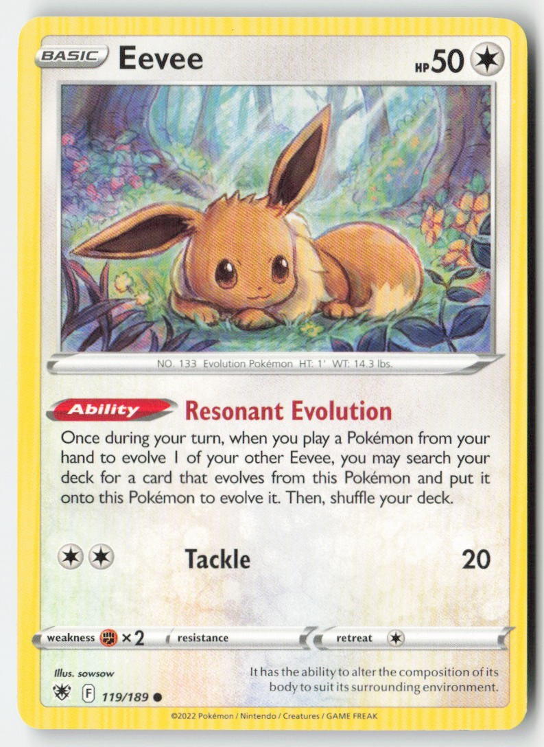 Eevee 119/189 Regular Astral Radiance Moderately Played