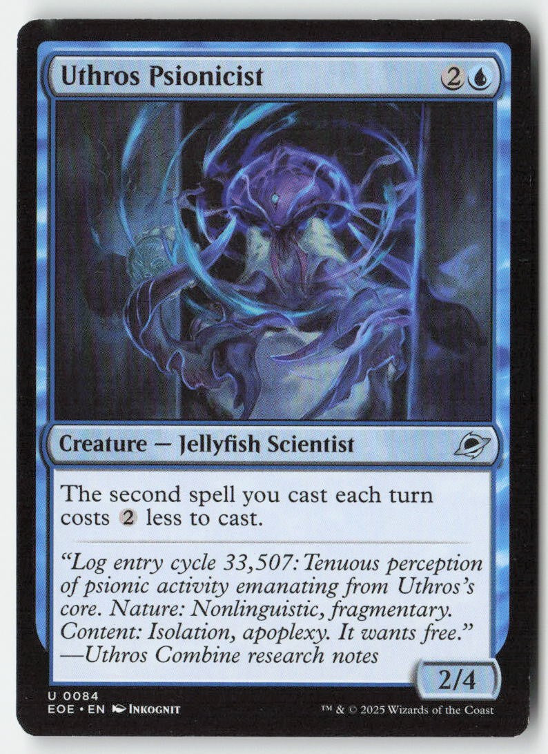 Uthros Psionicist EOE 84 Uncommon Moderately Played