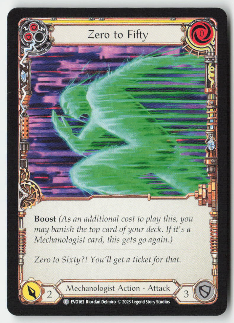 Zero to Fifty (Yellow) #EVO163 - Bright Lights - Flesh and Blood - Common - Near Mint