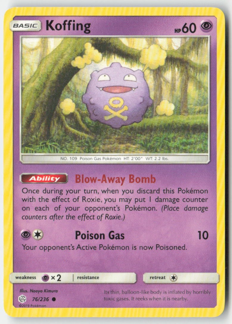 Koffing 76/236 Regular Cosmic Eclipse Moderately Played