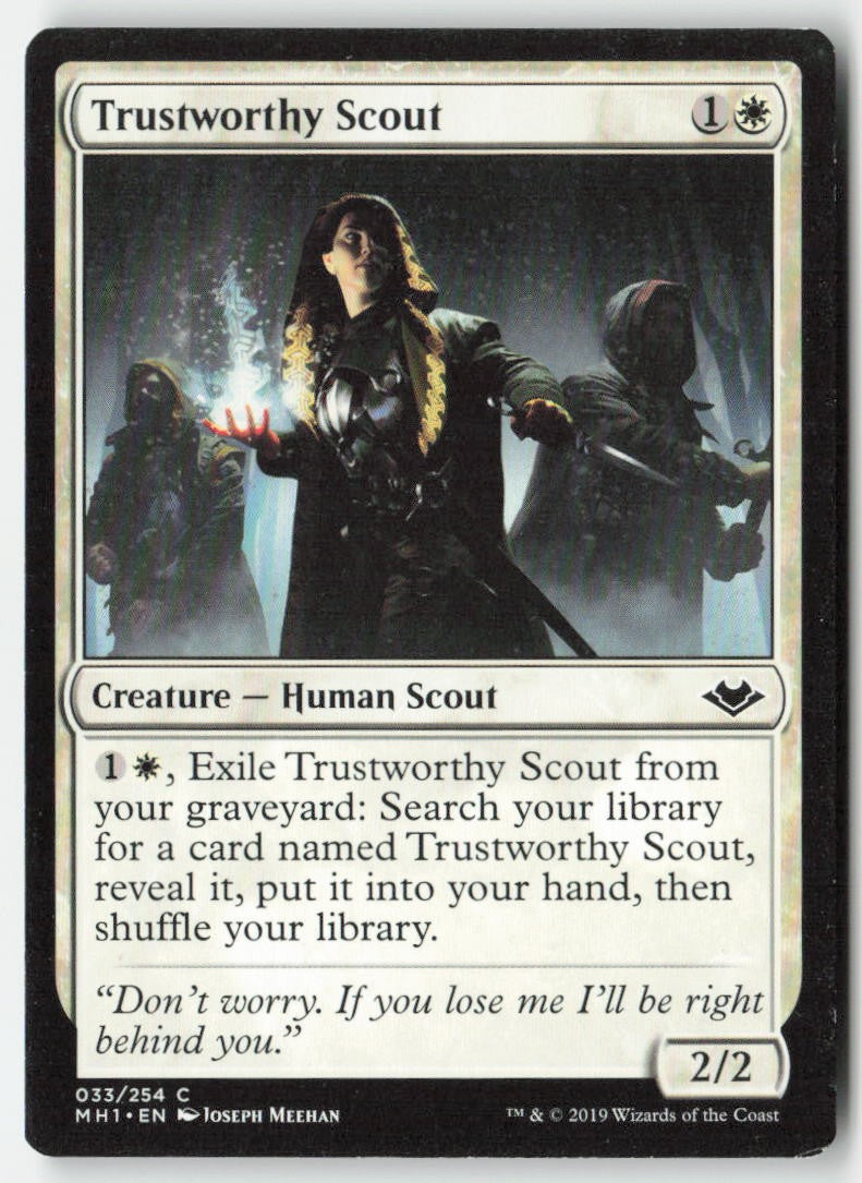 Trustworthy Scout MH1 33 Common Moderately Played