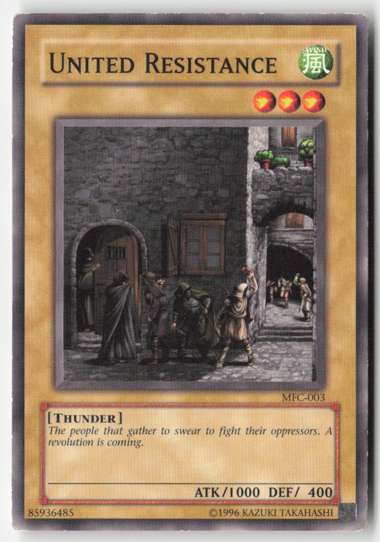 United Resistance MFC-003 Unlimited Common Moderately Played, Front