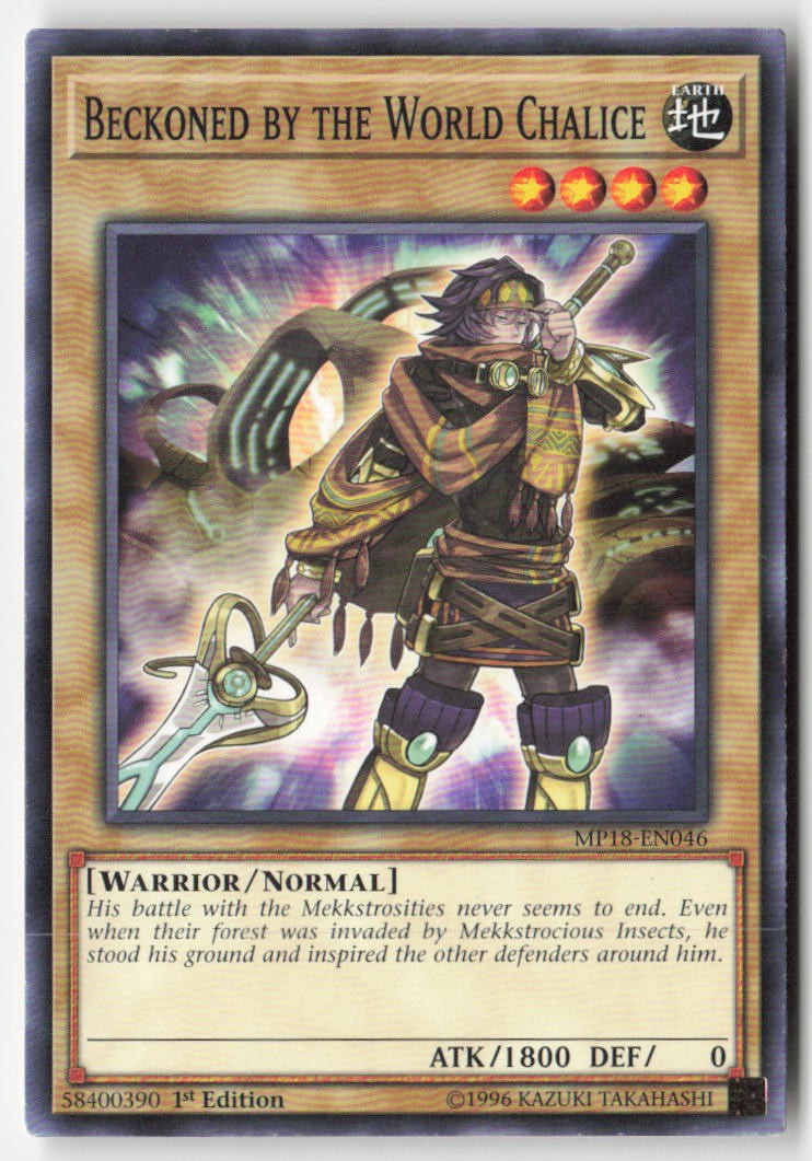Beckoned by the World Chalice MP18-EN046 1st Edition Common Moderately Played