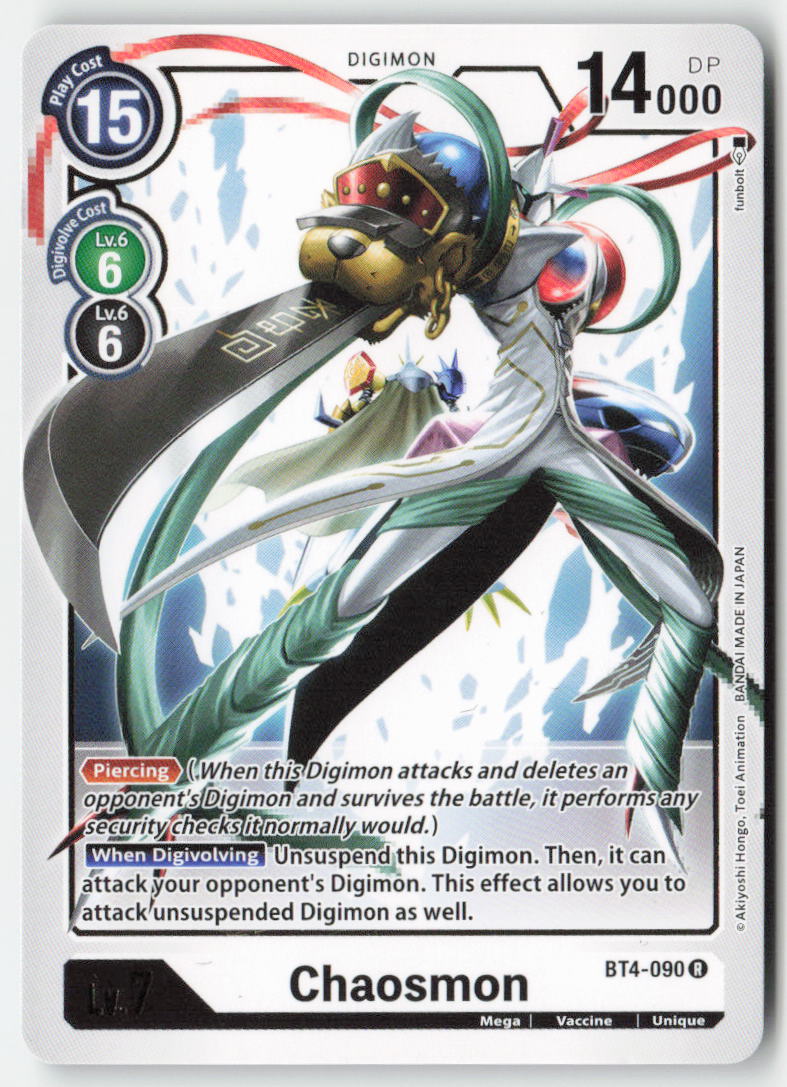 Chaosmon BT4-090 Normal Rare Near Mint, Front